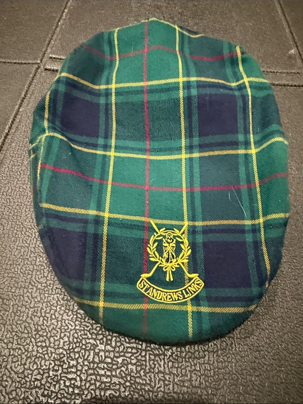 ST ANDREWS TARTAN HAT LIKE NEW
